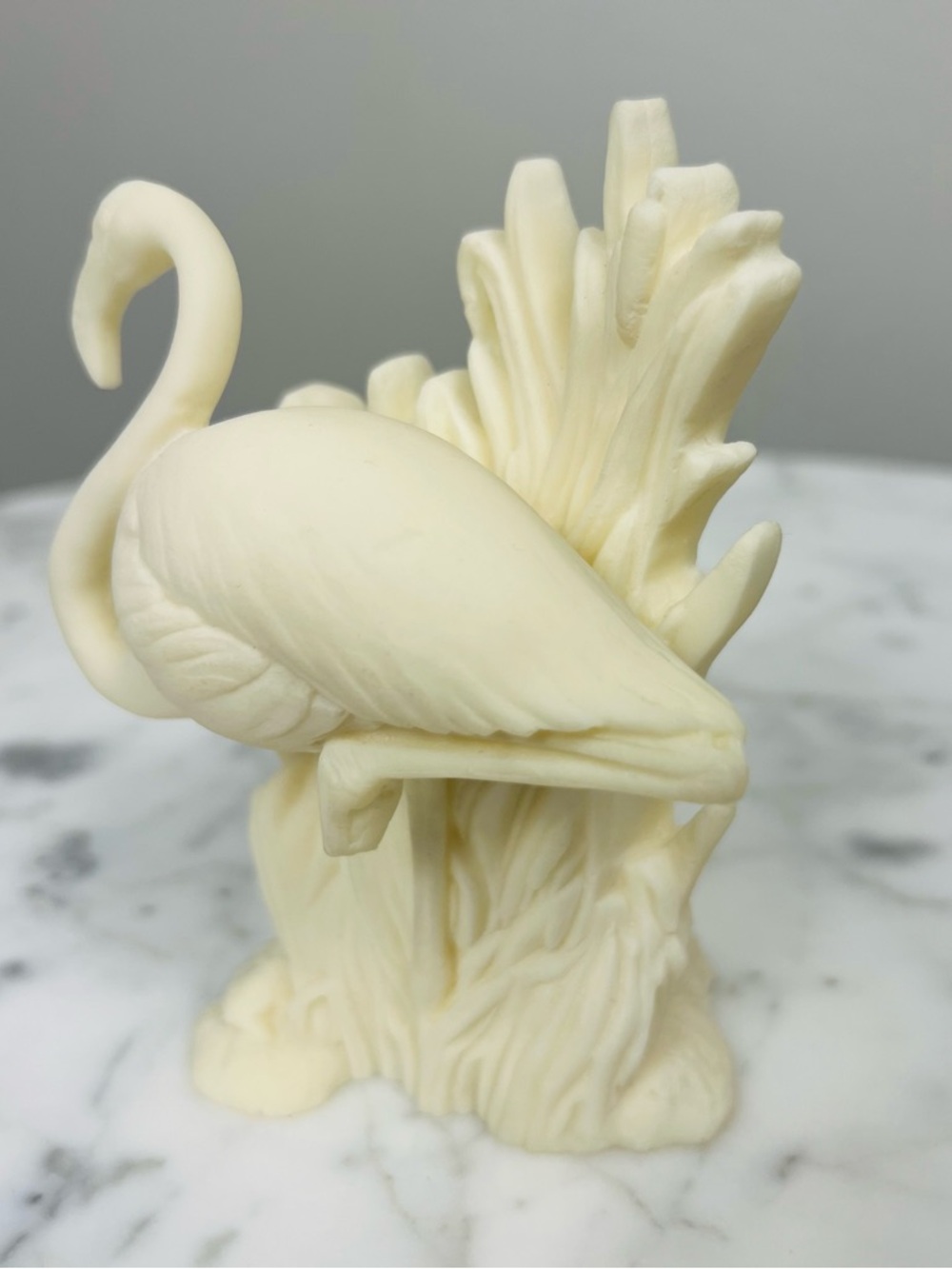 Vintage Coralei of Hawaii Cultured Coral Pink Flamingo Figurine – 1970s - Picture 5 of 8